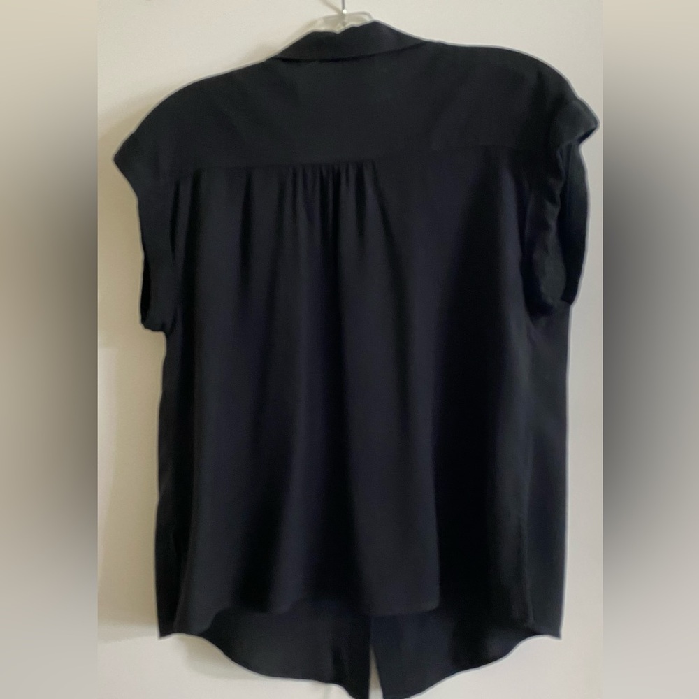 Self Esteem Black Button-Down Top with Daisy Embroidery - Picture 5 of 11